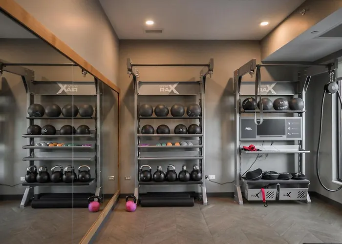 Апартаменты 1br W Lounge Pool Gym Nr Metra Chi-864 *